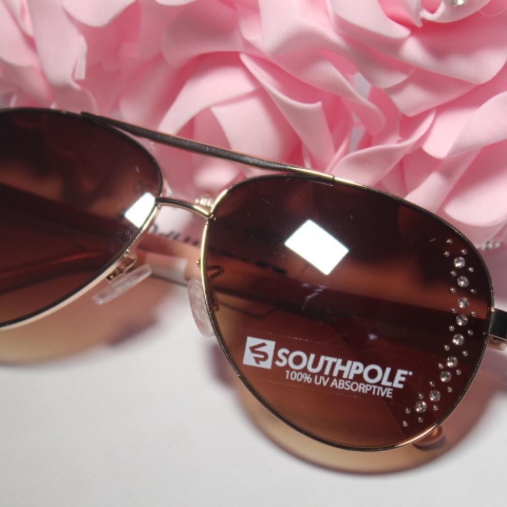NWT Southpole Womens Pink Aviator Sun Glasses